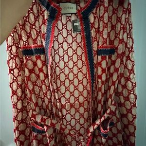 Gucci Red and Blue Patterned Women's jacket
